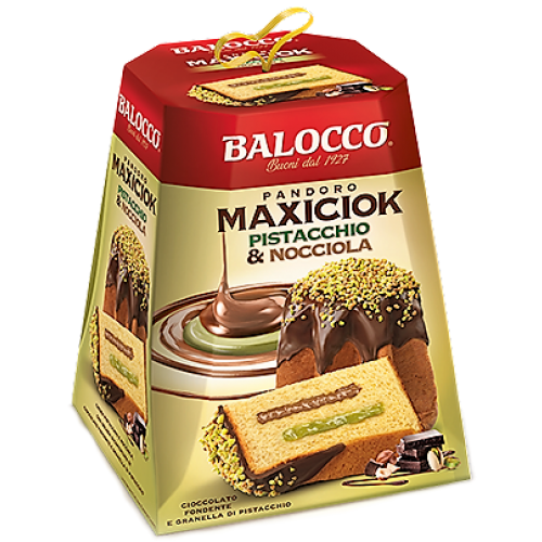 Pandoro Maxiciok Pistazie & Haselnuss Balocco